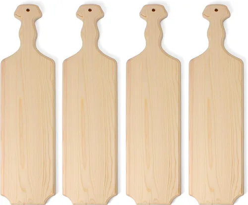 Miniatura 6 de Milltown Merchants Pádel griego oficial - Paleta de madera maciza de pino macizo de 22" para fraternidad/hermandad de mujeres - 1 paleta