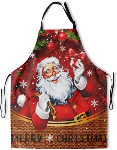 Miniatura 33 de Delantal resistente a las manchas con cuello ajustable y bolsillos para adultos unisex, mujeres, hombres, chef, horneado, cocina, barbacoa, parrilla