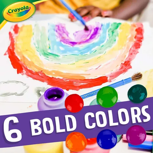 Miniatura 2 de Crayola Pintura lavable para niños (6 quilates), suministros escolares, juego de pintura para niños, manualidades de primavera, regalos