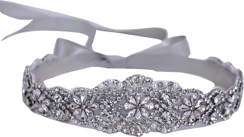 Miniatura 22 de azaleas Cinturón de boda fino de cristal para mujer, cinturón de novia para boda, dama de honor, accesorios de vestido de niña de las flores, 16