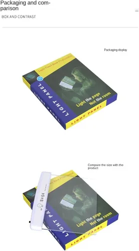 Miniatura 7 de Lámpara de lectura para estudiantes, luz LED, noche, estudio familiar, cuidado de los ojos, marcapáginas portátil para cama, coche, negro