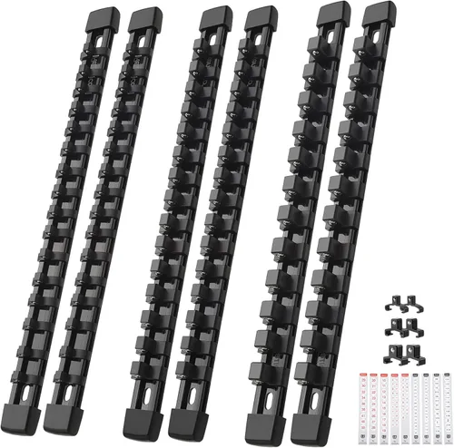 Miniatura 16 de Reniteco Organizador de Enchufes ABS - Juego de Soportes de Enchufes Gris, Juego de 12 Piezas de Soportes de Enchufes de Calidad Premium 1/4