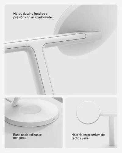 Miniatura 6 de Cargador compatible con Belkin MagSafe, estación de carga inalámbrica 3 en 1, carga inalámbrica certificada Qi2 de 15 W para Apple iPhone serie 17