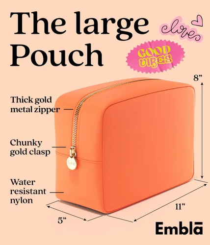 Miniatura 2 de Bolsa de Maquillaje de Viaje Embla Bolsa de Aseo de Viaje, Melocotón, L, Large