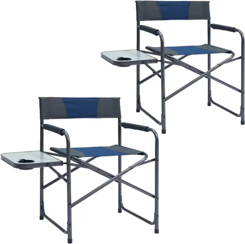 Miniatura 10 de Portal Silla de directores sillas de camping para adultos con mesa auxiliar, sillas plegables para adultos, sillas de director plegables para sillas