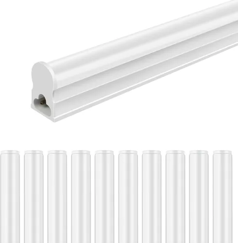Miniatura 8 de LightingWill T5 - Accesorio integrado T5 de 4 pies, blanco cálido 3000-3500K, 20W, luz LED de tienda enlazable, luz LED de techo y debajo