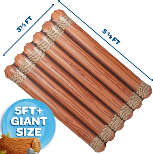 Miniatura 4 de Flotador inflable gigante para piscina para varias personas, capacidad de peso de más de 600 libras, 5 pies de largo, resistente, 4 veces más grueso