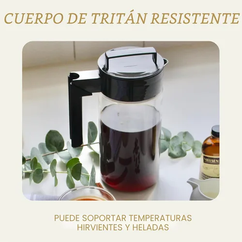 Miniatura 2 de Takeya Cafetera de café frío Tritan - Jarra hermética con tapa sin fugas - Elaborador de café frío sin BPA con mango de silicona - Jarra apta