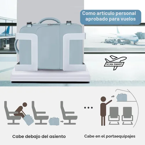 Miniatura 4 de Mochila de Viaje Sinaliy, Azul claro, Grande, Viajes