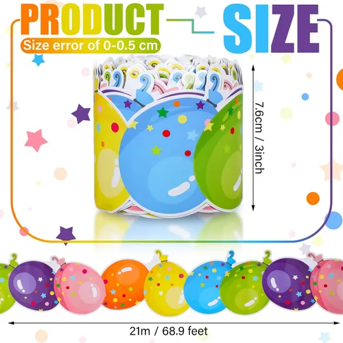 Miniatura 2 de Spiareal Globos coloridos de 68.9 pies, borde de tablón de anuncios, borde, flor, playa, sol, eucalipto, bandera de pata, sombrero, globo, velero