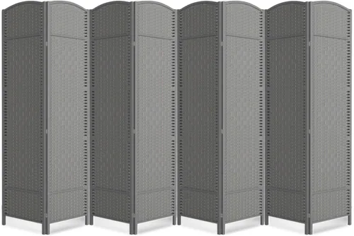 Miniatura 24 de Divisor de habitación de 4 paneles, pantalla de privacidad plegable de 6 pies, divisor de pared de panel plegable extra ancho con divisor de pared