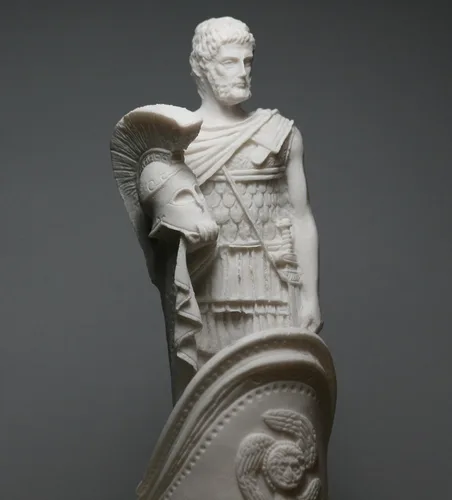 Ares Mars Dios de la guerra Carro griego fundido mármol estatua escultura Figura 9.84