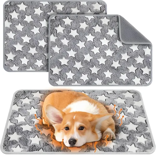 Miniatura 11 de 2 Piezas Almohadillas Grandes Autocalentables para Gatos, Alfombra Autocalentable para Gatos, Cama para Jaula de Perros, Mantas para Mascotas