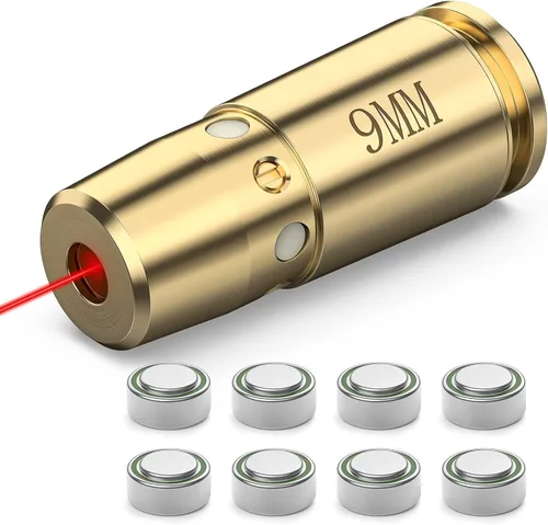 Miniatura 9 de CVLIFE Bore Sight Laser 223 5.56mm/9mm/.243.308/12 Calibre/7.62x39mm/.45 acp Visor Láser Rojo