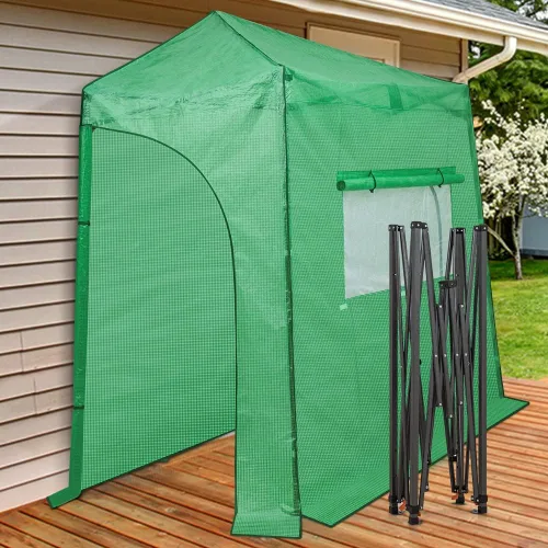 Miniatura 21 de EAGLE PEAK - Invernadero instantáneo emergente, para plantas de jardinería en interiores y exteriores, puertas con cremallera enrollable y ventanas