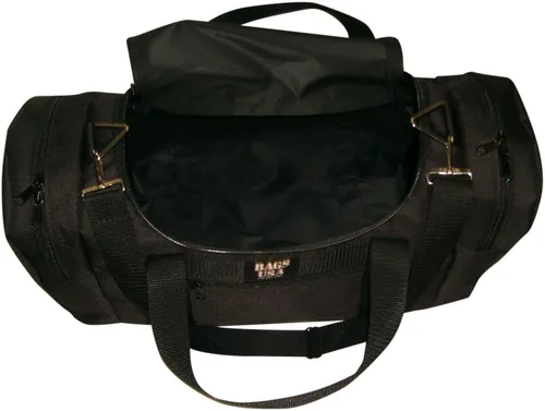 Miniatura 26 de Bolsa de lona triple grande con apertura en U, bolsillo frontal y dos compartimentos laterales, perfecta bolsa de cabina fabricada en Estados Unidos.