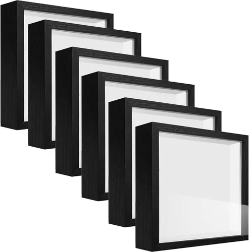 Miniatura 31 de Caja expositora de 8 x 8 pulgadas con calcomanías de letras, vitrina para recuerdos, artículos de bebé, recuerdos de boda, manualidades, boletos