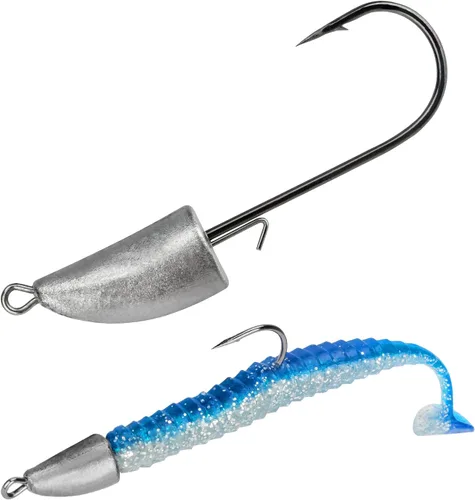 Miniatura 8 de THKFISH Weedless Swimbait Jig Heads for Bass Fishing, Weighted Texas Rig Hook Fishing Hooks Saltwater Freshwater 1/8 oz, 1/6 oz, 1/4 oz, 3/8 oz, 1/2