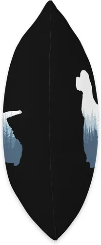 Miniatura 2 de American Cocker Spaniel Dog Silhouette Outdoor Nature - Almohada de 16 x 16 pulgadas, multicolor