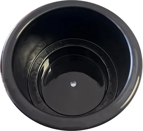Miniatura 6 de DNB Portavasos de Plástico Negro - 4 PCS Soportes para Bebidas de Inserción con Drenaje - Accesorios para Barco Marino Coche RV