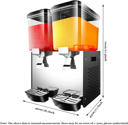 Miniatura 9 de Tipo de agitación comercial de acero inoxidable Máquina de granizado de hielo caliente y frío 20/40L Máquina de jugo de mezcla de acero inoxidable