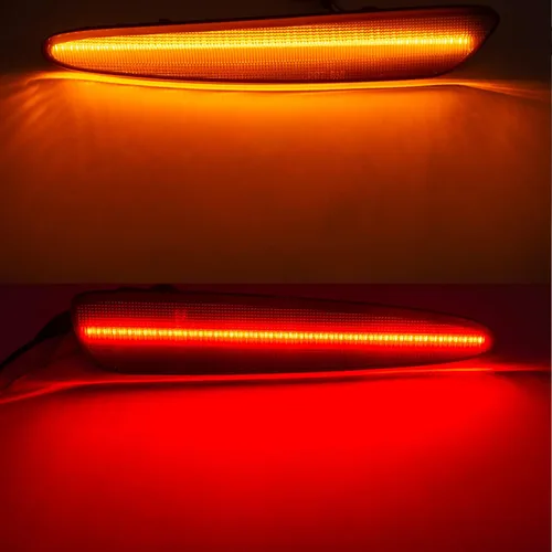 Miniatura 4 de Luces LED de posición lateral para Chevy Corvette C6 Z06 ZR1 2005-2013, lente ahumada ámbar delantera y trasera, luces rojas C6 de marcador