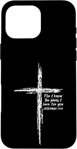 Miniatura 19 de Cross I Know The Plans Verse Bible Jesus God - Funda de regalo cristiana para iPhone 17