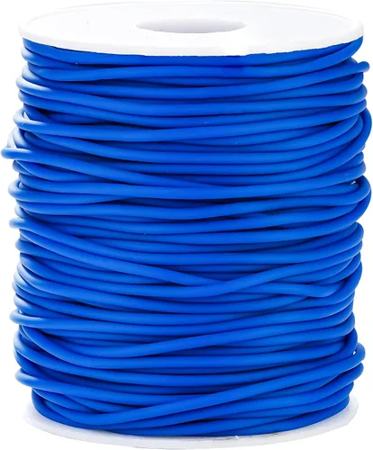 Miniatura 32 de Cable de tubo hueco de goma de 54 yardas, tubo de 0.079 pulgadas, cable de barbero para tejer con agujero de 0.039 pulgadas (0.039 in), protector