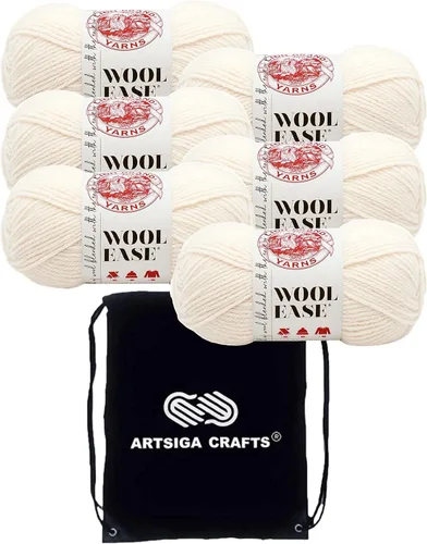 Miniatura 16 de Lion Brand Wool Ease Canyon Sunset 620-003 (3-Skeins - Mismo Lote de Tinta) Estambre Medio #4 Acrílico, Hilo de Lana para Crochet y Tejido con Bolsa