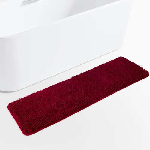 Miniatura 44 de Yeaban Alfombras pequeñas de baño de felpilla de 12 x 12 pulgadas, absorbentes y lavables, antideslizantes, de felpa y suaves para baño, ducha