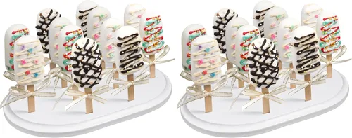 Miniatura 8 de Webake Cakesicle - Soporte para palitos de paletas, 12 unidades, soporte de madera para mesa de postres de boda, ducha, fiesta de cumpleaños