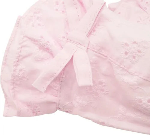 Miniatura 3 de Adorable sombrero para niñas con diseño floral bordado de ala ancha con SPF 50+