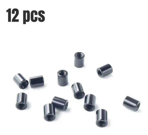 Miniatura 2 de 12 espaciadores de separación de columna redonda de aluminio M3x5mm, 6/8/10/12/0.591 in disponibles, para carreras Drone FPV Quadcopter multirotores