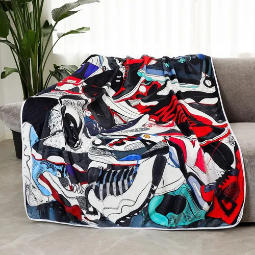 Miniatura 5 de EISKBC Manta de baloncesto para niños, suave y acogedora franela de forro polar, decorativa para sofá, silla, cama, sala de estar, 60 x 50 pulgadas