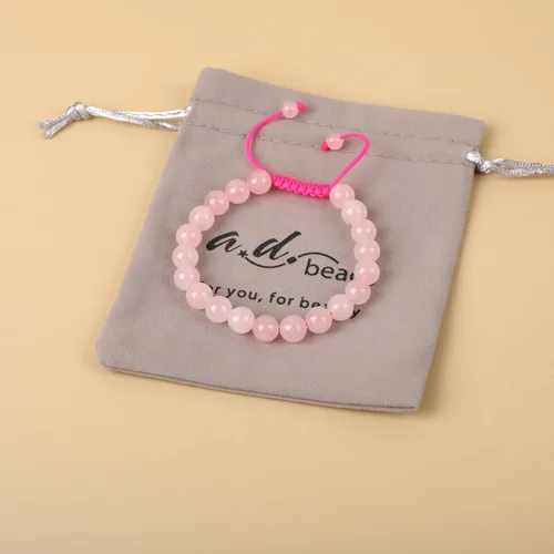 Miniatura 110 de AD Beads Pulseras de piedras preciosas unisex de 0.315 pulgadas (0.315 in), macramé curativo ajustable de 7 a 9 pulgadas Usa esta pulsera