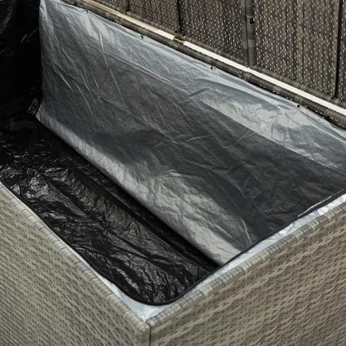 Miniatura 9 de vidaXL Cofre de almacenamiento para patio, caja de terraza con tapa, armario de patio, baúl de almacenamiento para cojines de exterior, almohadas