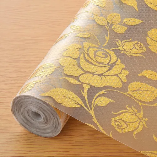 Miniatura 16 de INNOLITES Forro para estante de gabinete de cocina, forro no adhesivo para refrigerador y cajón, EVA impermeable con flores, fácil de limpiar y sin