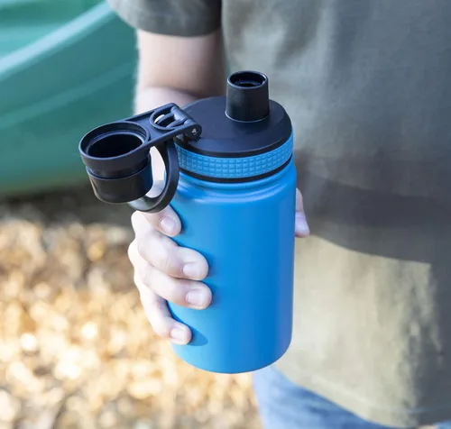 Miniatura 2 de MIRA Botella de agua de acero inoxidable para niños, 12 onzas – Termo de metal que mantiene el frío durante 24 horas, caliente durante 12 horas