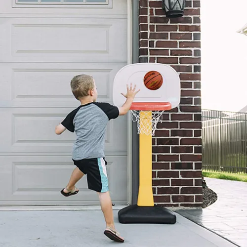 Miniatura 6 de Baloncesto para niños y jóvenes, tamaño 4/5 (25.5/27.5 pulgadas), baloncesto de goma de alta calidad para niños y niñas, juegos de piscina