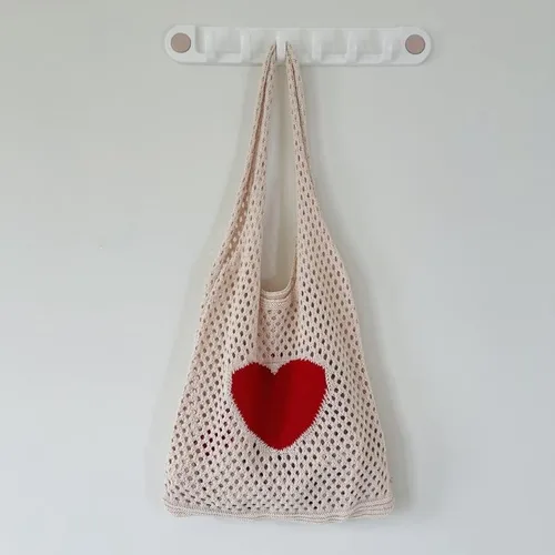 Miniatura 5 de Bolsos de mujer Hobo Bolsas de punto Bolsas de malla Bolsas de hombro huecos Bolsas de compras