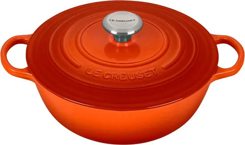 Miniatura 9 de Le Creuset Signature - Horno de chef de hierro fundido, 7.5 cuartos de galón, Oyster Ostra
