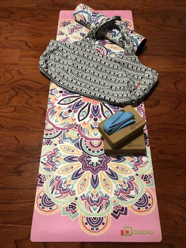 Miniatura 3 de Aozora Bolsa para esterilla de yoga grande con bolsillos para tapetes con bolsillos de almacenamiento multifuncionales, ligera y duradera Elefante