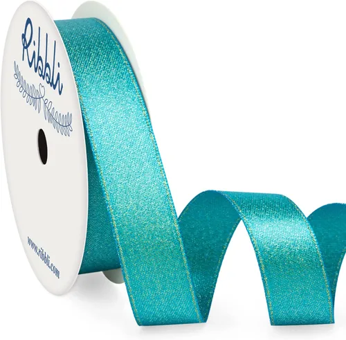 Miniatura 19 de Ribbli Cinta negra de doble cara, purpurina de lujo, 3/8 pulgadas x 10 yardas, cinta de boda para manualidades, envoltura de regalos y decoración