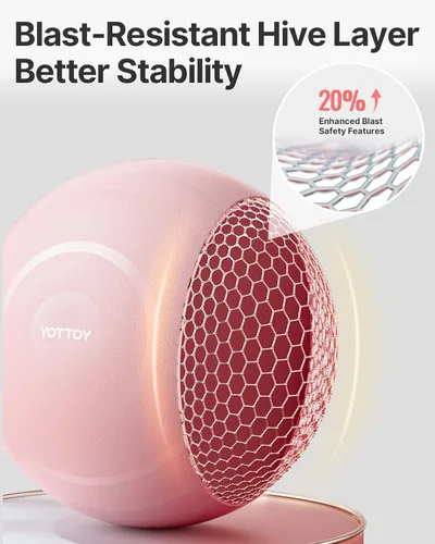 Miniatura 8 de YOTTOY - Pelota de ejercicio antiestallido para entrenamiento, yoga y embarazo, extragruesa para terapia física y fitness