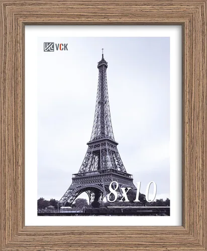 Miniatura 12 de VCK Portarretratos de madera negra de 5 x 7 pulgadas, para colgar en la pared, galería o mesa, 1 paquete