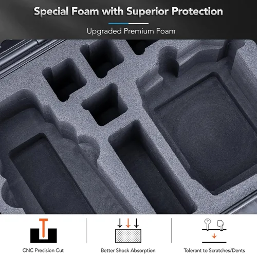 Miniatura 4 de Lykus Titan M350 - Funda rígida impermeable para DJI Mavic 3 Pro/Classic, RC Pro y DJI RC simultáneamente, compatible con cordón RC [solo funda]