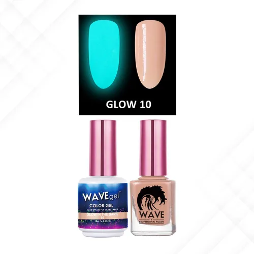 Miniatura 20 de Wavegel WAVEGEL - Juego de gel y esmalte de uñas a juego - Brilla en la oscuridad - # 01