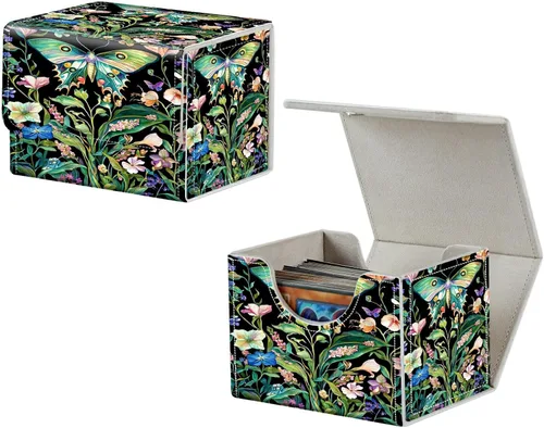 Miniatura 30 de MTG Commander - Caja de cartas intercambiables, más de 100 tarjetas con funda con funda de piel sintética, caja de almacenamiento de tarjetas