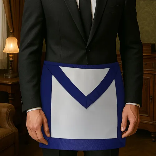 Miniatura 5 de Blue Lodge Basic Master Mason Delantal Masónico - [Azul y Blanco], Multicolorido