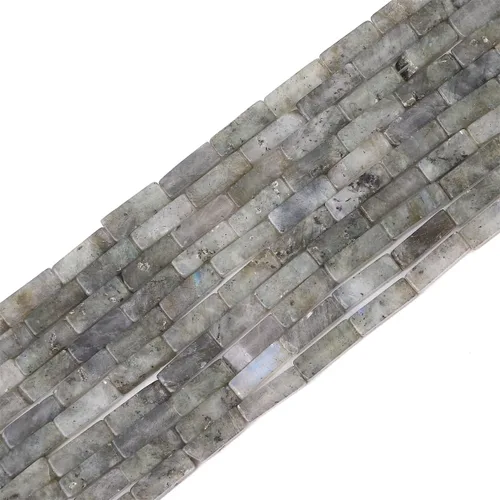Miniatura 34 de BEADIA Cuentas de tubo de jade amarillo natural rectangulares 4x13mm, cuentas de piedra de 40cm/hebra para hacer joyas Rectángulo de jade amarillo